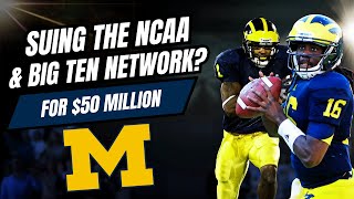 ExMichigan Stars Braylon Edwards And Denard Robinson Suing NCAA And Big Ten Network For 50 Mil [upl. by Nnylirak]