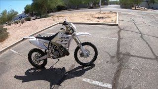 Street legal yz250 review [upl. by Aerdnna997]