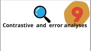 Language transfermistakesError correctionovergeneralizationContrastive and error analysesشرح [upl. by Tuchman]