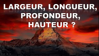 Largeur longueur profondeur hauteur [upl. by Pris]