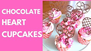 Chocolate Hearts Cupcakes [upl. by Llirpa]