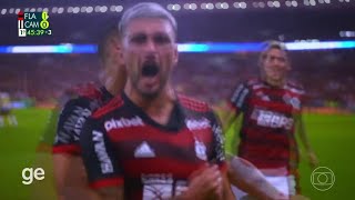 Veja o primeiro gol De Arrascaeta do Flamengo contra o AtléticoMG [upl. by Darej102]