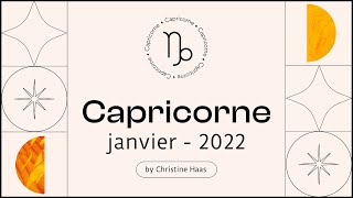 Capricorne ♑️ votre horoscope du mois de janvier 2022 by Christine Haas [upl. by Quintilla]