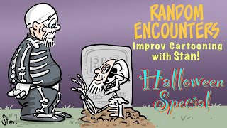 Random Encounters Improv Cartooning Episode 78 [upl. by Enneicul]