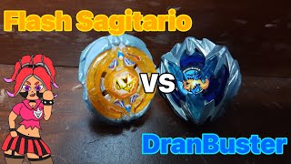 ¡Beybatalla Flash Sagittario vs DranBuster [upl. by Magocsi788]