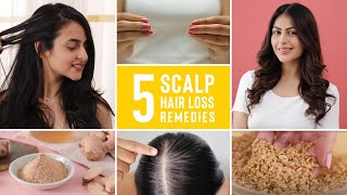 5 At Home Solutions For Scalp Hair Loss And Hair Thinning [upl. by Ard]