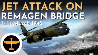 The Luftwaffes desperate jet attack to destroy the bridges at Remagan  14th March 1945 [upl. by Lrem]