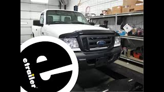 etrailer  Mount WeatherTech Side Window Rain Guards with Dark Tinting on a 2011 Ford Ranger [upl. by Sorvats]