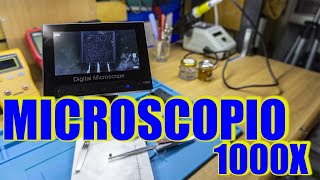 Microscopio elettronico KKmoon 1000x per Laboratorio elettronico 52 [upl. by Ahsienod103]