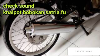 test suara Knalpot bobokan Satria FU check sound [upl. by Macdonald506]