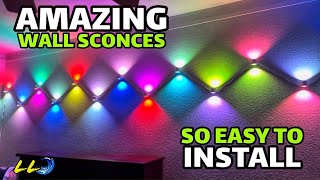 Installing Smart Wall Sconces by Angelhalo [upl. by Nodnarb677]