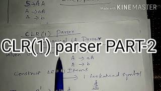 CLR1 Parser constructionpart 2 in Tamil [upl. by Boyd657]