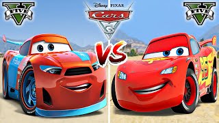 Lightning McQueen VS Ryan Laney Disney cars in GTA 5  WHO IS BEST [upl. by Sierra485]