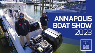 Annapolis Boat Show Full Walking Tour  Crazy Moments and New Boats  2022 [upl. by Oibaf]