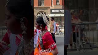 🗽New York City 🇮🇳India Day Parade 24 NYC भारत दिवस परेड shorts youtubecreators YouTubeHighFive [upl. by Atiseret]