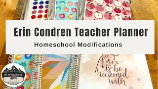 Erin Condren Teacher Planner used for Homeschooling  How I Modify the ECTP for past 6 years [upl. by Denae]