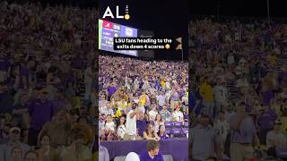 LSU fans heading for the exits down four scores to Bama Alabama LSU SEC Bama CollegeFootball [upl. by Ellerud683]