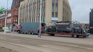 waltzer pull on amp build up Christmas by the sea blackpool waltzer christmas funfairs [upl. by Ehman]