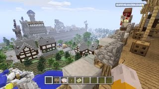 Minecraft Xbox  Beautiful World  Swordlock City Tour  Part 1 [upl. by Ecirahs]