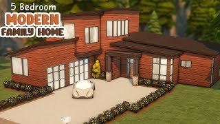 Modern Family House ☕ Sims 4 Speed Build [upl. by Hartmann]