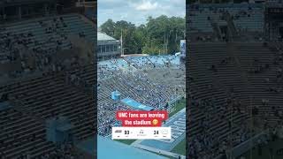 UNC fans leaving the stands EMPTY at home 😳 Via haydenhundleyX [upl. by Jarvis]