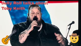 Jelly Roll talks about Toby Keith and his impact [upl. by Odlabu756]