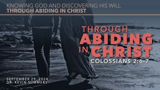 CPCOG Bloomington IL September 29 Through Abiding in Christ [upl. by Minier]