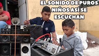 PEQUEÑOS SONIDEROS se EMOCIONARON🥹CON su NUEVO AMPLIFICADOR y MEZCLADORA conoce a TADEO Y ROBERTO💥 [upl. by Adrial643]