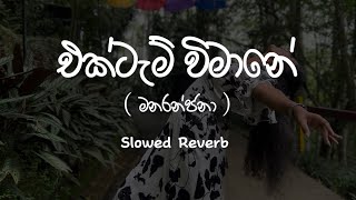 එක්ටැම් විමානේ  Manaranjana  Slowed Reverb [upl. by Nyloj]