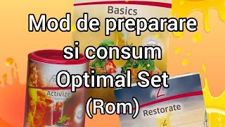 OPTIMAL SET DE FITLINE  Basics Activize si Restorate Mod de preparare si consum ROMANIA [upl. by Otiv]