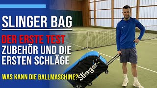 Was kann der Slingerbag  Mein erster Test des Zubehörs und der Funktionen  Tennis Mastery [upl. by Bergin648]