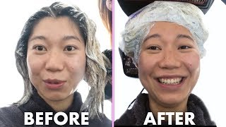 Bleaching My Hair For The First Time  Ive Never Tried  Allure [upl. by Sudoeht]