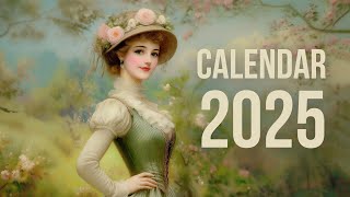 Victorian Women Wall Calendar 2025 [upl. by Riatsila]