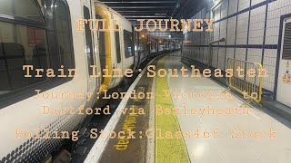 Southeastern from London Victoria to Dartford via Bexleyheath  Full Journey [upl. by Anirod]