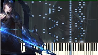 Legends Never Die Piano Tutorial Synthesia  Kyle Landry  MIDISheets [upl. by Yve181]