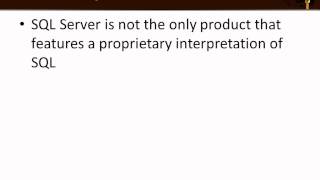 What is TransactSQL and How Does It Fit 2008R2 [upl. by Suirauqed794]