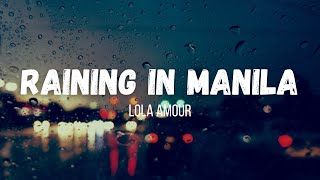 Lola Amour  Raining In Manila  Instrumental  Lyrics [upl. by Karlen]