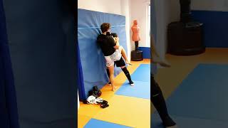 Escape being Pinned against the Wall  Wall Pin Defense  MMA amp Self Defense Basics [upl. by Hasin]