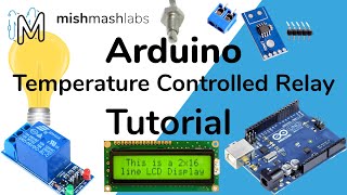 Controlling a Relay using Temperature Temperature Controlled Relay with Thermocouple Arduino LCD [upl. by Griseldis]