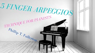 Piano Arpeggios for all 5 fingers [upl. by Proctor]