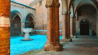 Italy Bologna Basilica Santo Stefano7 church  4k Walking Tour  Travel Guide 128 [upl. by Adnarrim593]