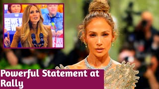 Jennifer Lopez Honors Puerto Rican Roots at Kamala Harris Rally A Powerful Statement [upl. by Rrats]