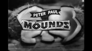 VINTAGE 1961 MOUNDS CANDY BAR COMMERCIAL [upl. by Yrebmik409]