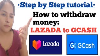 How to withdraw money from LAZADA WALLET to GCASH [upl. by Charters]