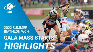 Summer Biathlon World Championships 2022 Gala Mass Starts Highlights [upl. by Pet]