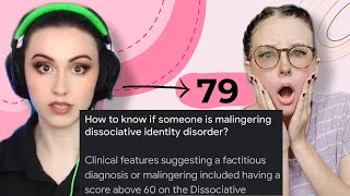 DissociaDID Scores Over Malingering On Diagnosis Test [upl. by Tor]