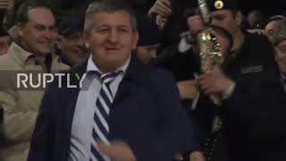 When Khabib wins 😱 dagestan style tradition [upl. by Aiekahs]