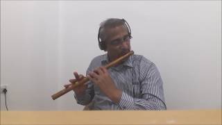 Kurisenu Virijallule  Thoongatha Vizhigal flute on Karaoke [upl. by Eniamret521]