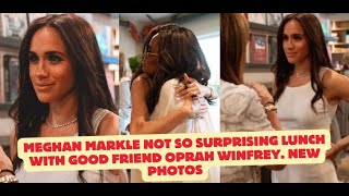 Meghan Markle not so surprising lunch with good friend Oprah Winfrey New photos [upl. by Ecertap725]