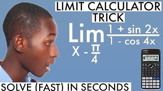 LIMITS CALCULATOR TECHNIQUETRICK 2 Casio fx991 ex classwiz Solve Fast [upl. by Akimihs]